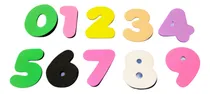 Comprar Números Goma Eva 0 Al 9 6cm (10 Numeros)