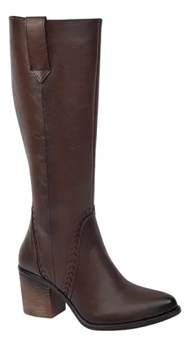 comprar Bota Larga De Dama Vaquera Tierra Bendita 3086 Color Moka