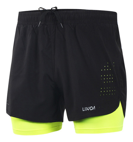 Pantalones Cortos Deportivos Lixada Quick Running 2 En 1 Par