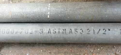 Tubos Galvanizado De 2 1/2 Pulgadas Astm Ach 40 (Usado)