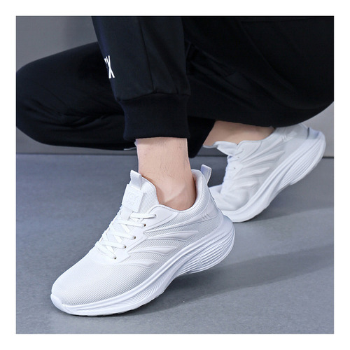 Zapatos Unisex Correr Tenis Amortiguación Cómodo Antidesliza