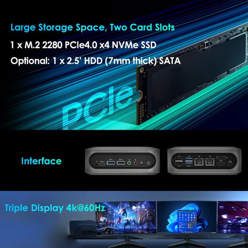 Bre Nuc Mini Pc C14t Intel Core Ih Hasta 16 Gb Ddr4 Ram 1tb