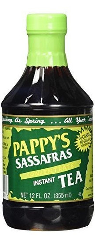 Sassafras Tea Concentrate Instantánea De Pappy, 12 Oz