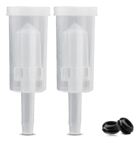 2 Airlock Tipo Copo De 3 Peças Com Anel De Vedação