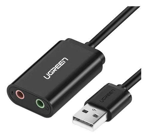Adaptador Audio Usb A Audio Stereo Y Microfono Ugreen