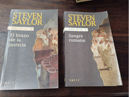 Lote X 2 Libros Steven Saylor. Roma Sub Rosa 1 Y 2. Olivos.