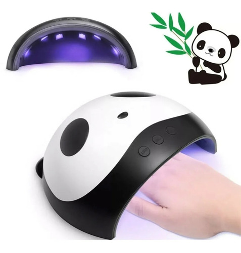 Cabina Uv P/ Uñas Panda 12 Led 36w Manicuria Usb 