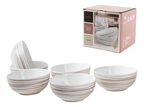 Set De 6 Bowls Belia De Ecovidrio