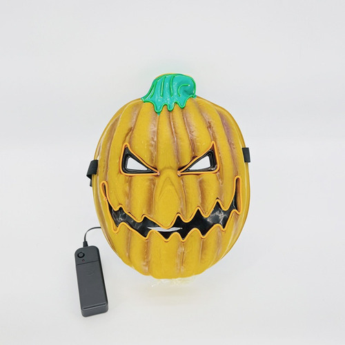 Máscara De Halloween Cabeza De Calabaza Led