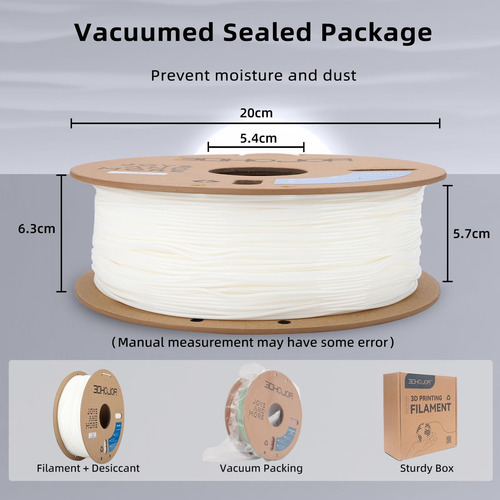 3dhojor Tpu Filamento 1.75 Mm Tup95a Filamento 3d Filamento