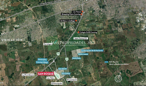 Imagen 3 de 5 de Terreno En Barrio San Roque - Canning (e. Echeverria)
