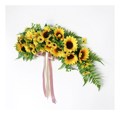 Guirnalda Floral De Botín De Girasol Artificial Hecha A