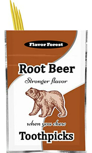 Palillos De Dientes Sabor Root Beer 100 Und.