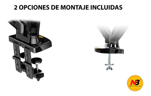 Imagen 3 de 10 de Soporte Neumático Monitor Y Laptop De Hasta 9kg. (17a 32)