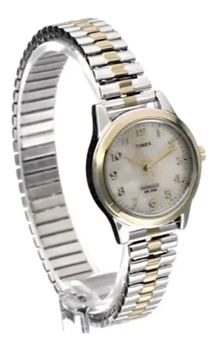 Reloj timex mujer plateado best sale