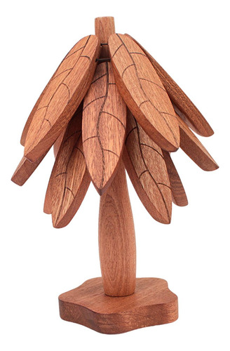 Posavasos De Madera, Tapete Aislante, Centro De Mesa Con