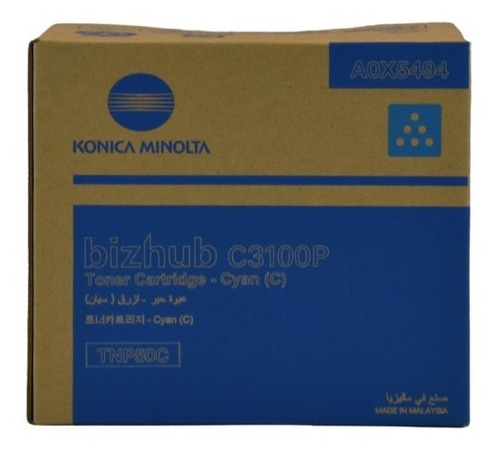 Cartucho Toner Original Konica Minolta Bizhub C3100p Cyan