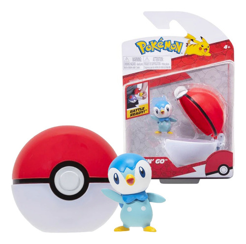 Figura Pokemon Clip N Go Original Pokebola Piplup