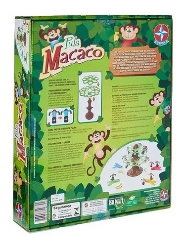 Jogo Brinquedo Infantil Pula Macaco Original Estrela