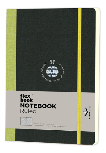 Libreta Apuntes Lineal Flexbook Notebook 194 Pags, 13x21 Cm