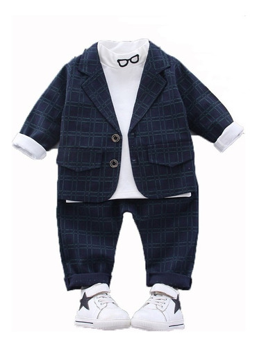 Conjunto Traje Formal For Bebé Niño Camisa Pantalón Saco /3