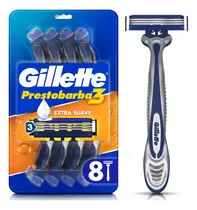 Comprar Máquina De Afeitar Gillette Prestobarba3 Con 3 Hojas, Afeitada Al Ras, 8 Uds