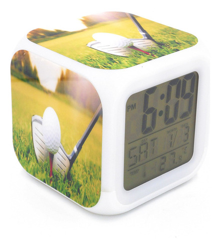 Reloj Despertador Diseño Pelota Golf Personalidad Creativo