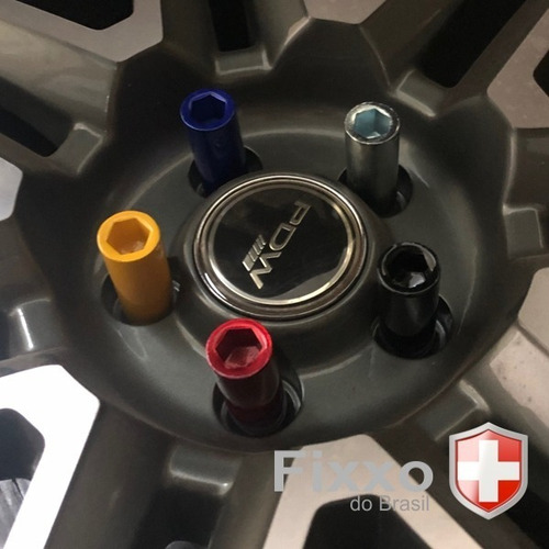 Imagem 5 de 6 de Parafuso Lob Allen Colorido 16+1pçs Vermelho Parati Saveiro