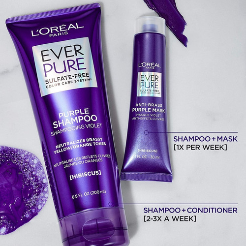 Ever Pure Shampoo Violeta Neutralizador Loreal Matizante