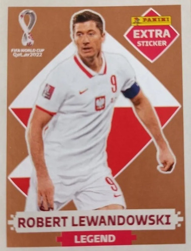 Lamina Bronze Extra Legend Robert Lewandowski Panini Qatar 