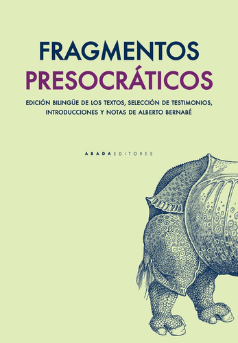 Fragmentos Presocrãâ¡ticos, De Vv. Aa.. Editorial Abada Editores, Tapa Blanda En Español