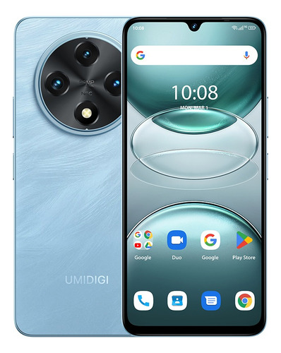 Smartphone Umidigi G100 Android 14, Nfc 6000 Mah, 6,9 Pulgadas, 120 Hz, Cuidado De Los Ojos, Unisoc T615, 6 Gb De Ram, 128 Gb De Rom, Cámara De 50 Mp,