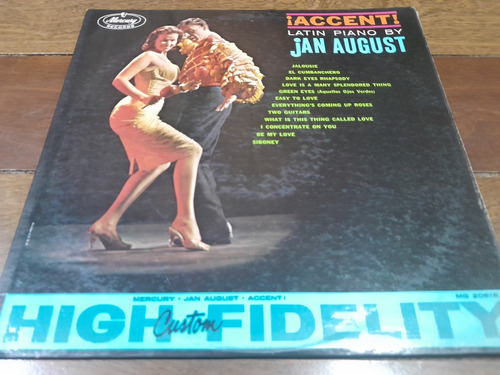 Lp Vinilo - Jan August - Accent - Latin Piano By - Usa -1961