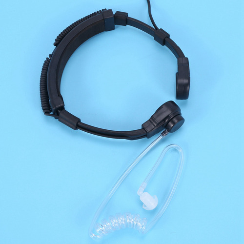 Mox Auriculares Throat Mic MiniPhone Covert Acoustic Tube F