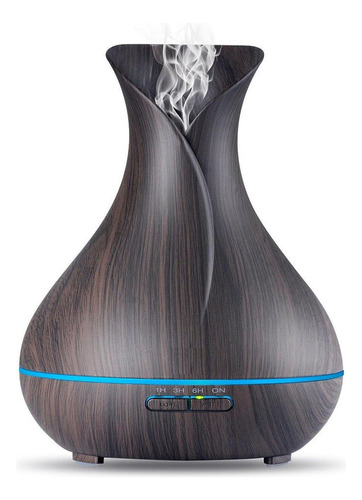 Humidificador Lampara Led Wood Difusor Aroma Vaporizador