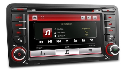 Audi A3 2003-2012 Gps Radio Touch Bluetooth Mirror Link Usb