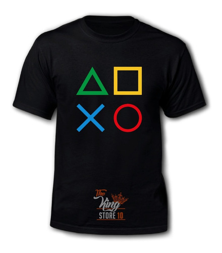 Polera Estampada, Playstation, Botones, Gamer, Xxxxl