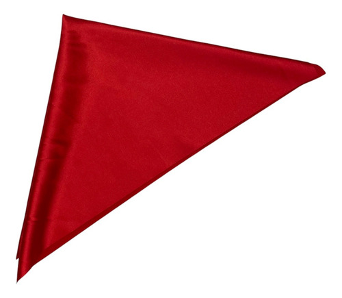 Mascada Color Solido Satinado Mujer Para Cabeza Mediano Rojo Liso Mediana