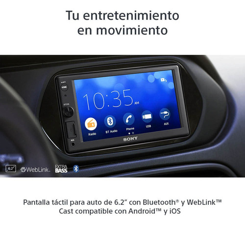 Pantalla De 6,2 (15,7 cm) Con Bluetooth® Y Weblink Cast