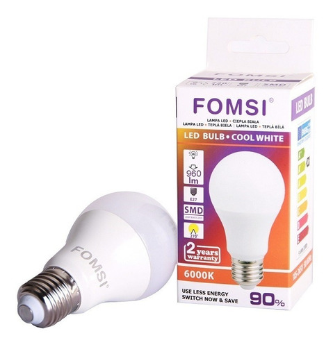 Ampolleta Led 15w E27 6000k Luz Fría - Ahorra Con Ecohome