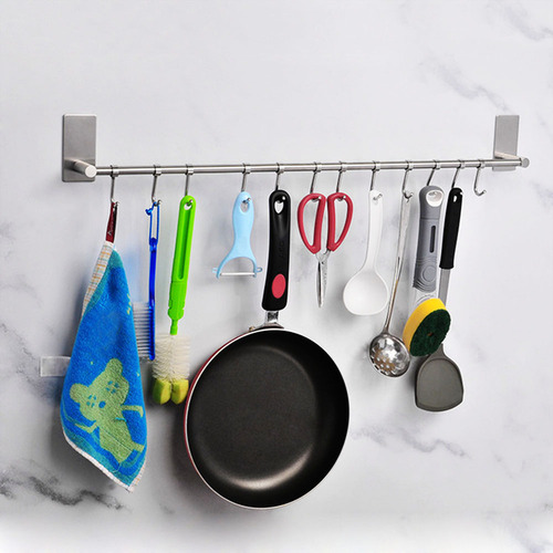 Adhesivo De Barra De Toalla De Acero Inoxidable Para Baño