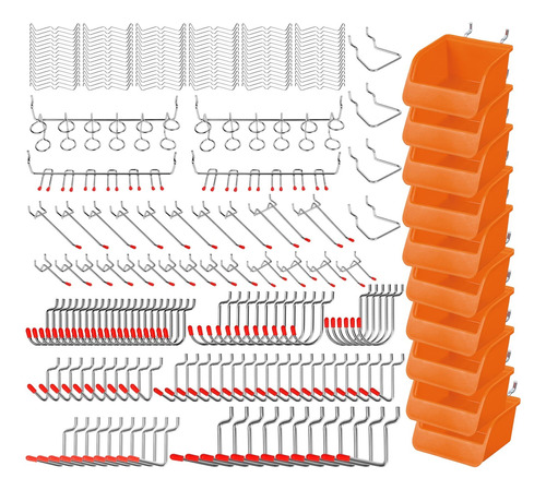 Horusdy Surtido De 238 Ganchos Para Tablero De Clavijas, Acc