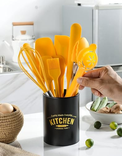 Juego De 11 Espátulas De Silicona Para Cocina Con Soporte De