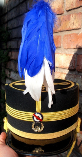 Kepi De Gala Con Plumas De La Escuela Militar 