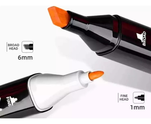 Set De Marcadores Touch Doble Punta X120 A Base De Alcohol