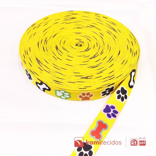 Fita Pet Para Guia, Coleira, Peitoral E Chinelo De 25x100mm