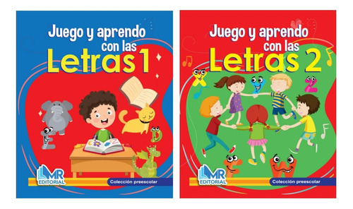 Guías Escolares Para Preescolar-aprendo Letras 1-2 -2 Libros