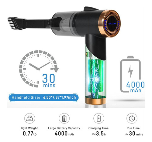 Aspirador De Mano Multiusos Para El Hogar Y Automóvil