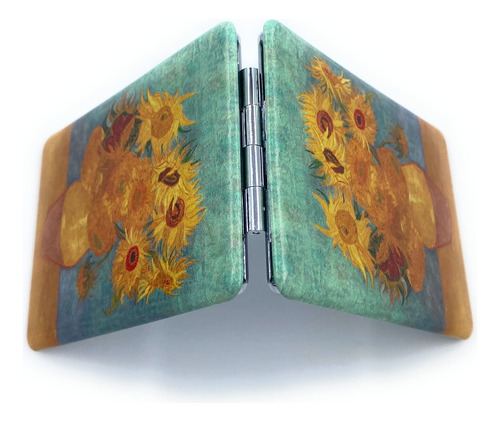 Espelho Compacto Aesage Square Van Gogh Com Estampa De Giras