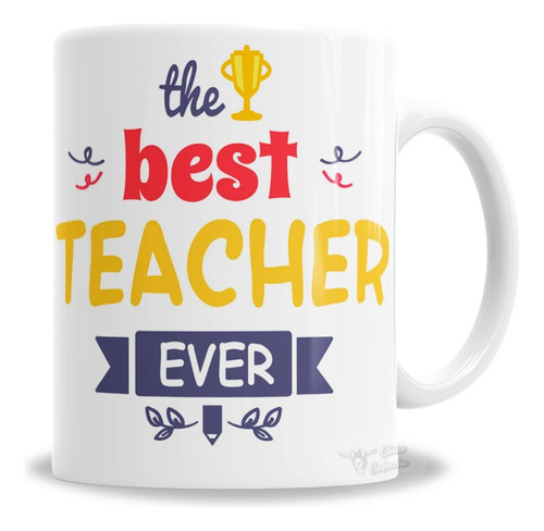 Taza De Cerámica Regalo Profe Inglés Best Teacher - En Caja